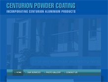 Tablet Screenshot of centurionpowdercoating.com.au